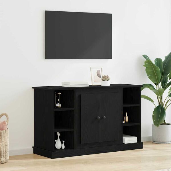 vidaXL Sideboard Sort eg 100 x 35,5 x 60 cm Konstrueret tr&aelig;