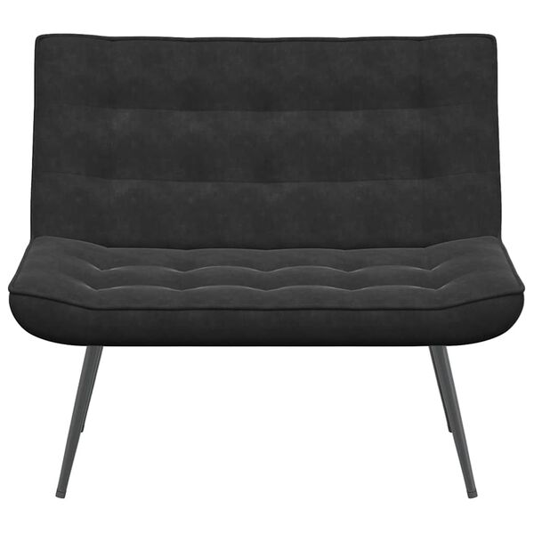 vidaXL bænk 110x74x84 cm velour sort