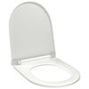 vidaXL toilets&aelig;de med soft-close og quick release-design hvid