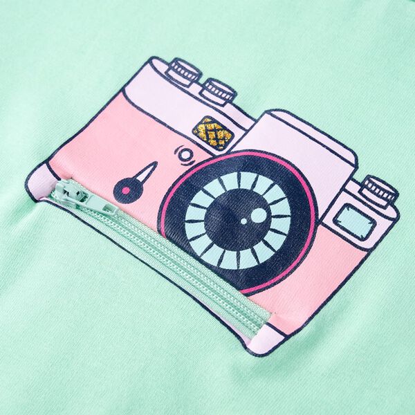 T-shirt til b&oslash;rn str. 116 lysegr&oslash;n