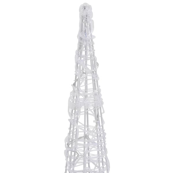 vidaXL dekorativ lyspyramide LED 90 cm akryl blå