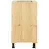 vidaXL Kabinet SKI HonningBrun 60 x 46 x 81 cm Massiv fyrretr&aelig;