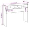 vidaXL konsolbord 105x30x80 cm konstrueret træ kunsteg