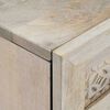 vidaXL Sideboard 2 pcs Hvid 60 x 33 x 75 cm Massivt mangotr&aelig;