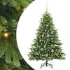 vidaXL Kunstigt juletr&aelig; med 150 LED'er Gr&oslash;n 120 cm PE og PVC