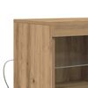 vidaXL LED Sideboard Brun 81 x 37 x 66,5 cm Konstrueret tr&aelig;
