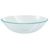 vidaXL h&aring;ndvask i h&aelig;rdet glas 42 cm transparent