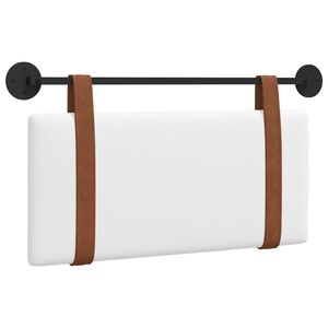 vidaXL H&aelig;ngende Hovedgavl V&aelig;gmonteret Hvid 90 x 55 x 5 cm Antik PU