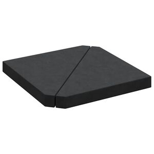 vidaXL parasolv&aelig;gtplader 2 stk. granit 14 kg trekantet sort