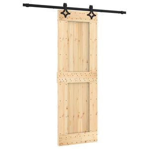 vidaXL Skyded&oslash;r 70 x 210 cm Massivt Fyrretr&aelig; (Ubehandlet)