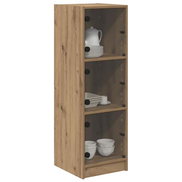 vidaXL Highboard Artisan Egetr&aelig; 35 x 37 x 109 cm Konstrueret tr&aelig;