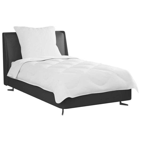 vidaXL Dynebetr&aelig;k S&aelig;t med pude 2 pcs Hvid Microfiber