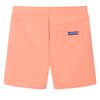 Shorts til børn str. 140 med snøre neon-orange