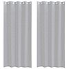 vidaXL Voile Gardin 2 stk. M&oslash;rkegr&aring; 260 x 140 cm Polyester