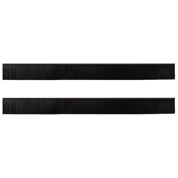 vidaXL Selvkl&aelig;bende d&oslash;rb&oslash;rstet&aelig;tninger 2 pcs Brun 100 cm