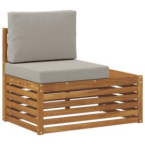 vidaXL Udend&oslash;rs end sofa Naturfarvet 91 x 63 x 73 cm Massivt Akacietr&aelig;