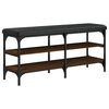 vidaXL skob&aelig;nk 102x32x47 cm konstrueret tr&aelig; brun egetr&aelig;sfarve