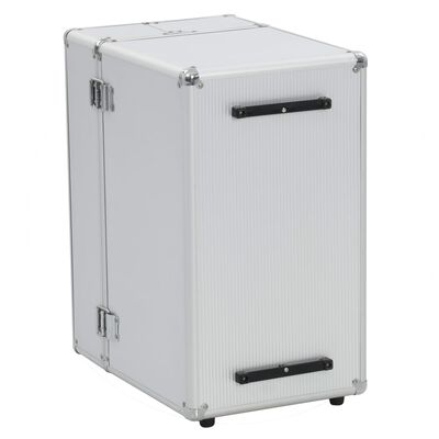 vidaXL kuffert 47 x 39 x 27 cm sølvfarvet aluminium