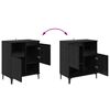 vidaXL Sideboards 2 pcs Sort eg 60 x 35 x 70 cm Konstrueret tr&aelig;