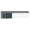vidaXL Fuglebur Antracit 630 x 103 x 142 cm Galvaniseret st&aring;l