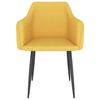 vidaXL spisebordsstole 2 stk. stof gul