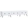 vidaXL TV-skab med skuffe Hvid 147 x 34,5 x 30 cm Konstrueret tr&aelig;