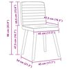 vidaXL spisebordsstole 4 stk. stof sky gr&aring;