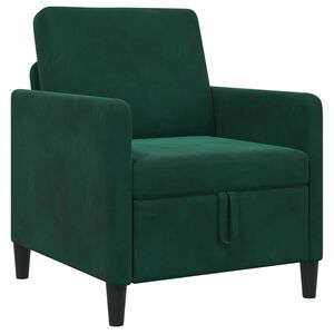 vidaXL Sofa med opbevaring M&oslash;rkegr&oslash;n 72 x 78 x 87 cm Polyester