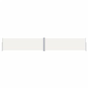 vidaXL sammenrullelig sidemarkise 160x1000 cm cremefarvet