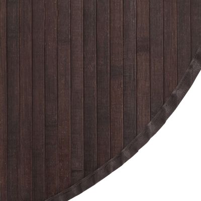 vidaXL vidaXL gulvtæppe 80 cm bambus mørkebrun