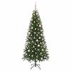 vidaXL Kunstigt juletr&aelig; med 300 LED'er Gr&oslash;n 180 cm PE og PVC