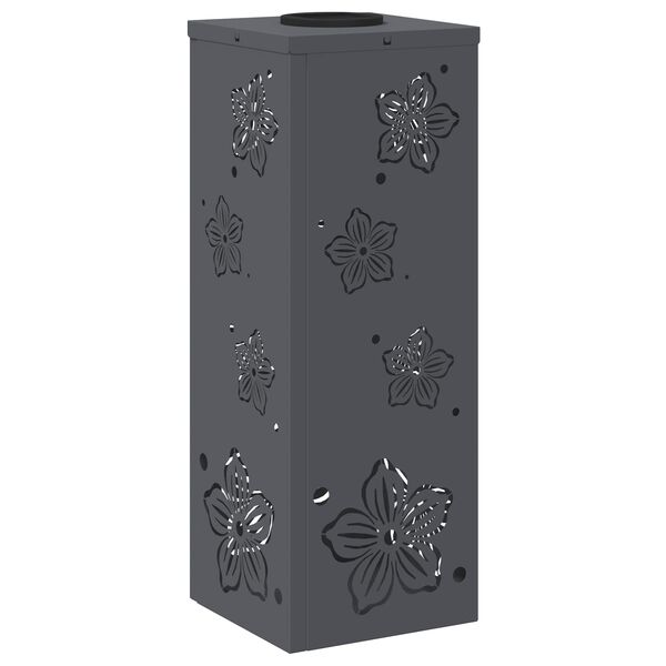 vidaXL Solar LED sti lys 2 pcs Antracit Koldvalset St&aring;l