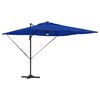 vidaXL Roma Parasol Blå 286 x 285 x 270 cm Aluminium og Polyester