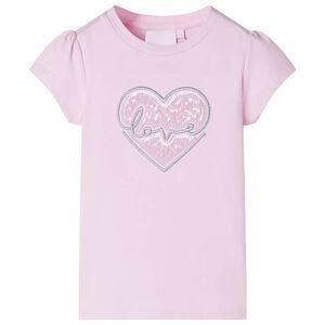 T-shirt til b&oslash;rn str. 104 lyser&oslash;d