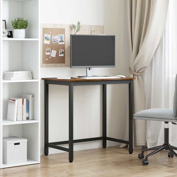 vidaXL bord R&oslash;get eg 100 x 50 x 76,5 cm Ingeni&oslash;rtr&aelig; og st&aring;l