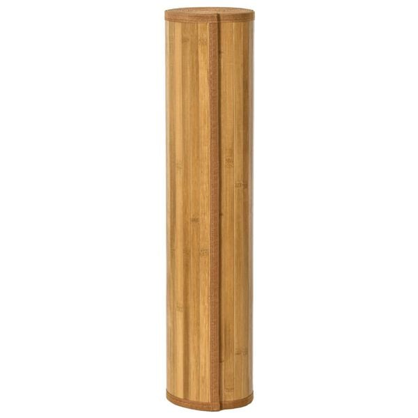vidaXL gulvt&aelig;ppe 60x400 cm rektangul&aelig;r bambus naturfarvet