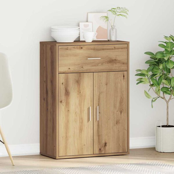 vidaXL Sideboard Artisan Egetr&aelig; 60 x 30 x 84 cm Konstrueret tr&aelig;