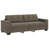 vidaXL Sofa 3 pcs M&oslash;rkegr&aring; 221 x 80 x 80 cm Linned-blandet stof