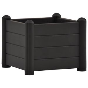 vidaXL h&oslash;jbed 43x43x35 cm PP antracitgr&aring;