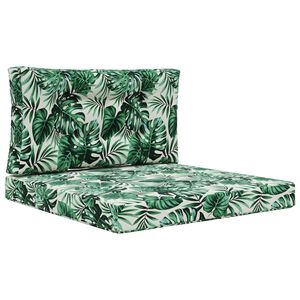 vidaXL Udend&oslash;rs Sofa Pude 2 pcs Bladm&oslash;nster Polyester