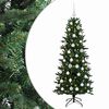 vidaXL Kunstigt juletr&aelig; med julekugle 120 cm 150 LED'er Varm hvid