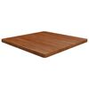 vidaXL firkantet bordplade 90x90x4 cm behandlet massivt eg m&oslash;rkebrun