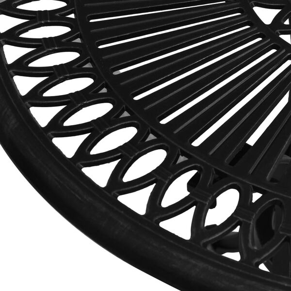 vidaXL havebord 62x62x65 cm støbt aluminium sort