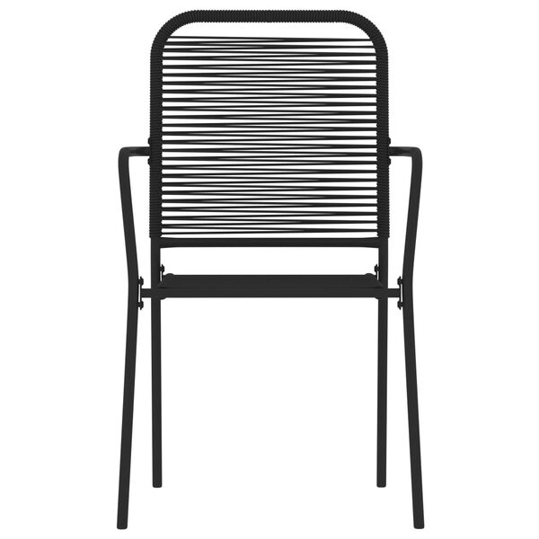 vidaXL spisebordss&aelig;t til haven 5 dele sort