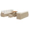vidaXL Havesofa S&aelig;t 11 stk. Beige polyrattan