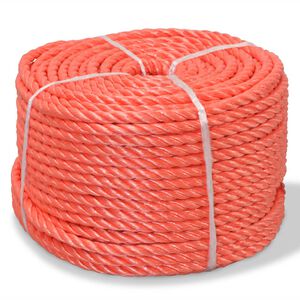vidaXL snoet reb i polypropylen 10 mm 100 m orange