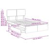 vidaXL Opbevaringsseng R&oslash;get eg 120 x 190 cm Konstrueret tr&aelig;