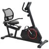 vidaXL magnetisk liggende motionscykel med pulsm&aring;ler