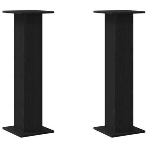 vidaXL Planteholder 2 stk. Sort eg 30 x 30 x 95 cm Konstrueret tr&aelig;