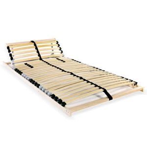 vidaXL lamelbund til seng med 28 lameller 7 zoner 90 x 200 cm